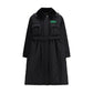 Black Polyester Coat