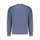 Blue Cotton Men Sweatshirt