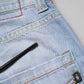 Light Blue Cotton Stretch Straight Denim Trouser Jeans