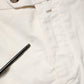 White Cotton Straight Fit Chino Trouser Pants