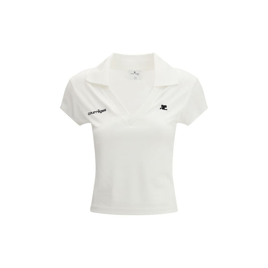 White Cotton Polo Shirt