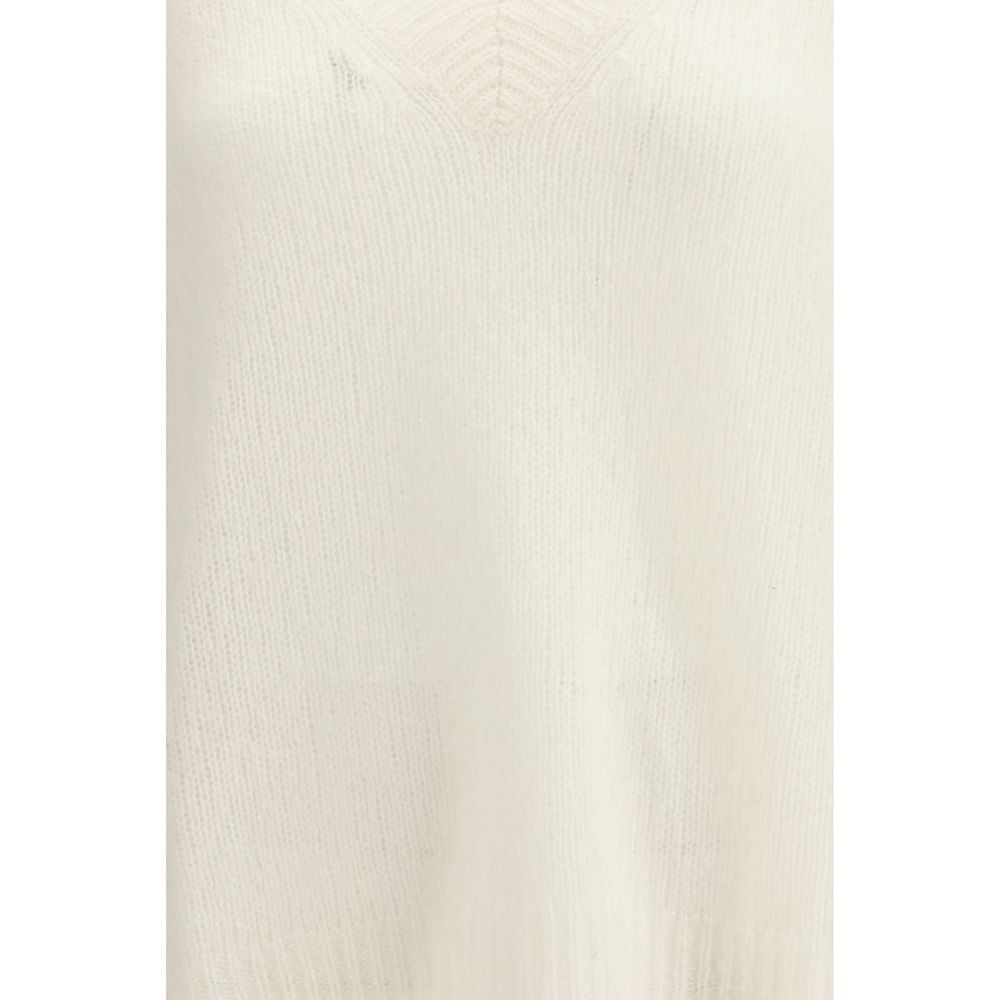 White Cashmere Cashmere Sweater