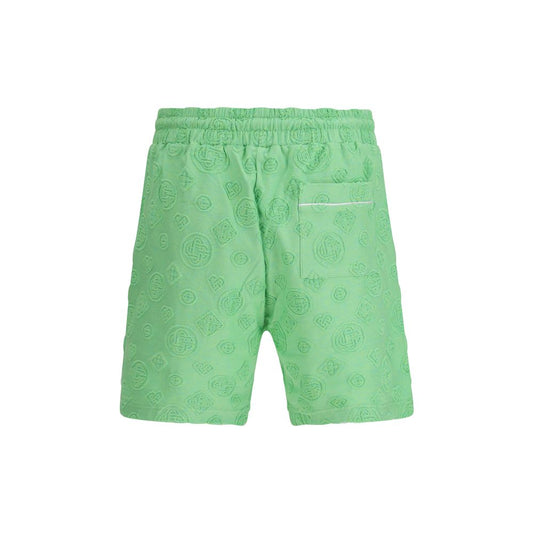 Bicolor Cotton Bermuda Shorts