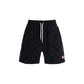Black Cotton Bermuda Shorts