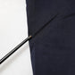 Navy Blue Straight Chino Mid Waist Pants