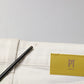 White Cotton Mid Waist Skinny Denim Trouser Jeans