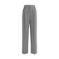 Multicolor Fleece Wool Casual Pants