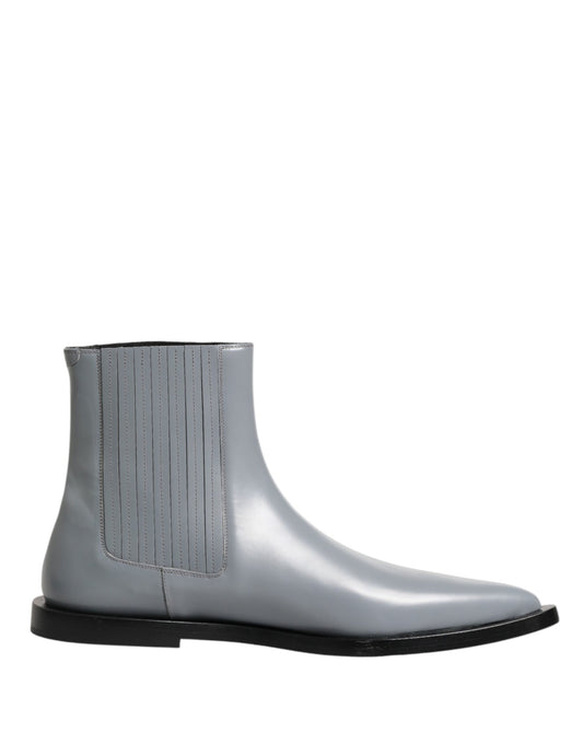 Light Gray Chelsea Short Ankle Boots Shoes