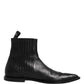 Black Chelsea Men Short Ankle Boots Shoes