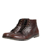 Brown Lace Up Short Ankle Boots Men Shoes
