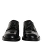 Black Lace Up Leather Dress Derby Men Shoes