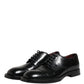 Black Lace Up Leather Dress Derby Men Shoes