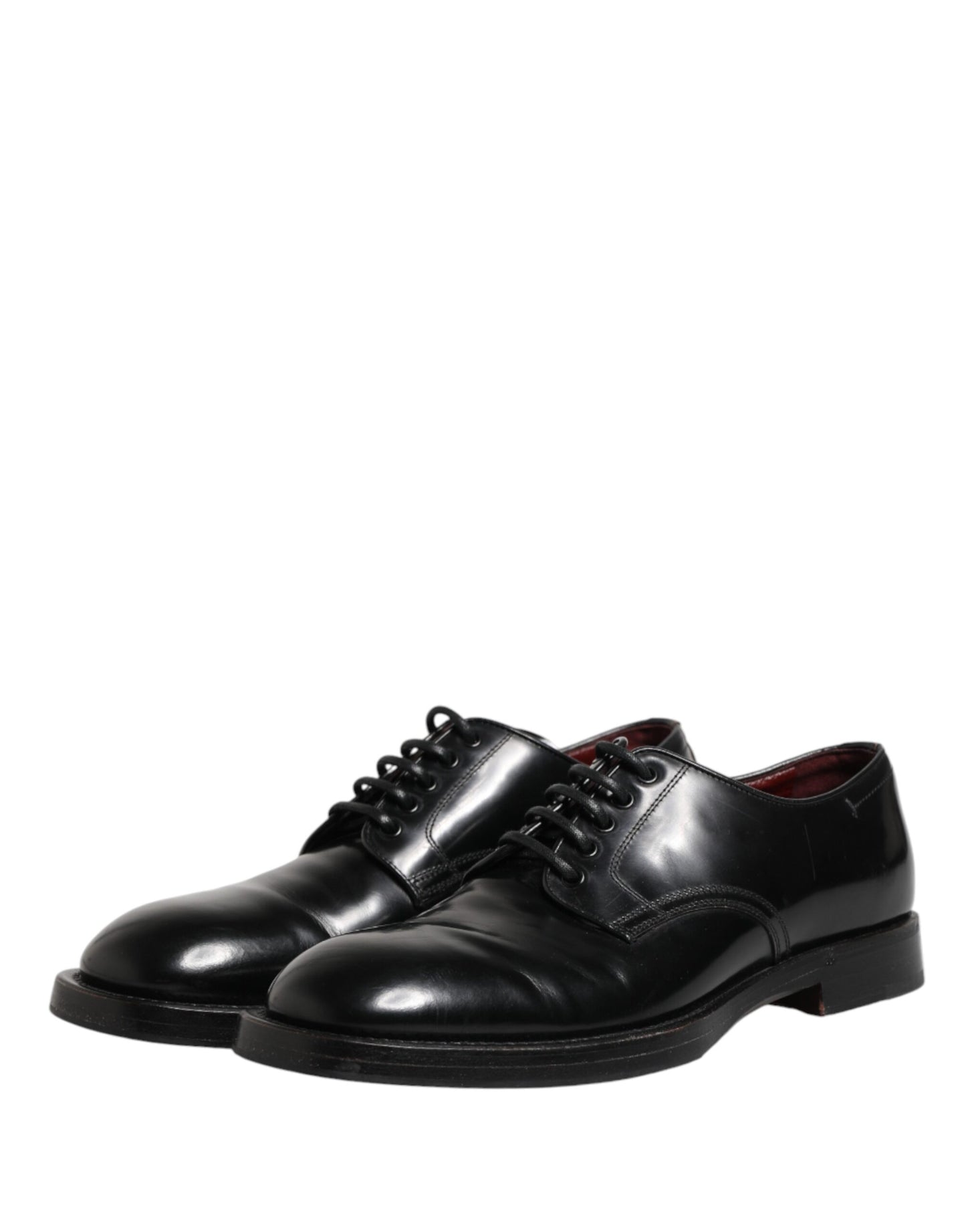 Black Lace Up Leather Dress Derby Men Shoes