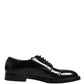 Black Lace Up Leather Dress Derby Men Shoes