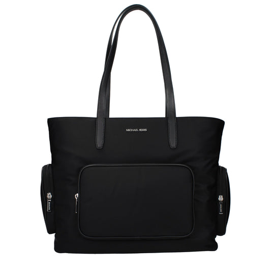Black Fabric Shoulder Bag
