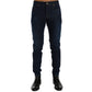 Blue Cotton Slim Fit Jeans