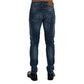 Blue Cotton Slim Fit Jeans