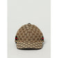 Beige Cotton And Leather Cap (Baseball Hat)