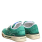 Green Suede New Roma Low Top Sneakers Shoes