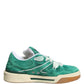 Green Suede New Roma Low Top Sneakers Shoes
