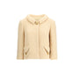 Cream Fleece Wool Coat