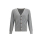 Gray Cotton Cardigan