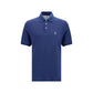 Blue Cotton Polo Shirt