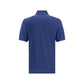 Blue Cotton Polo Shirt