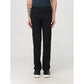 Black Cotton Straight-Leg Jeans