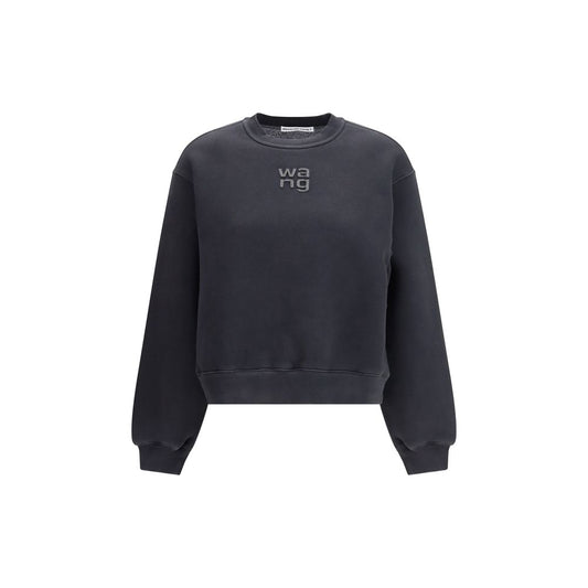 Black Cotton Sweatshirt