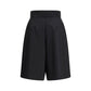 Black Wool Bermuda Shorts