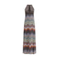 Multicolor Viscose Long Dress
