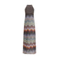 Multicolor Viscose Long Dress