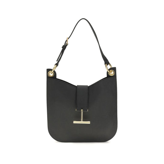 Black Calf Leather Bos Taurus Shoulder Bag