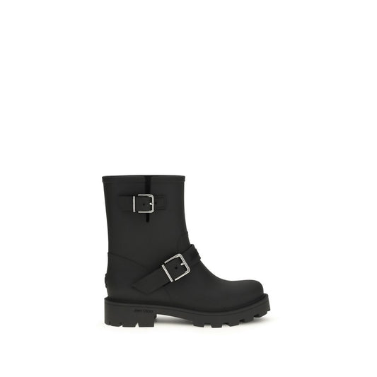 Black Polyurethane Rain Boots