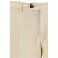 Cream Cotton Pants