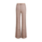 Brown Viscose Flared Pants