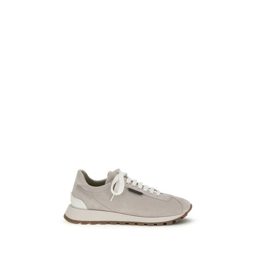 Gray Rubber Platform Sneakers