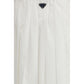 White Cotton Long Skirt