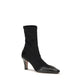 Black Calf Leather Bos Taurus Ankle Boots