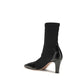 Black Calf Leather Bos Taurus Ankle Boots