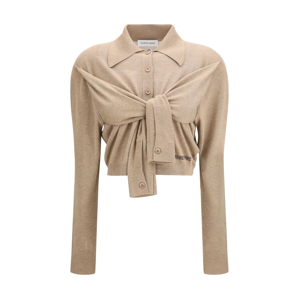 Beige Viscose Cardigan