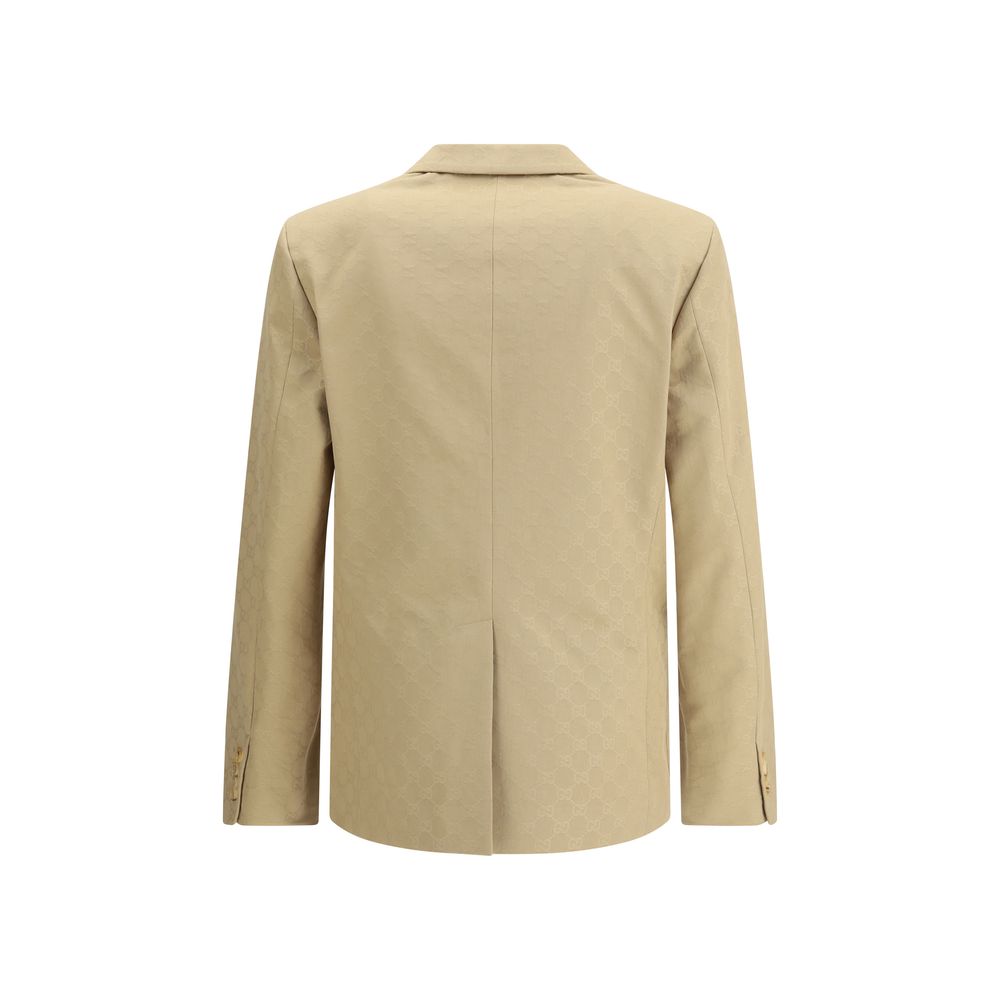 Beige Cotton Blazer