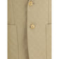 Beige Cotton Blazer