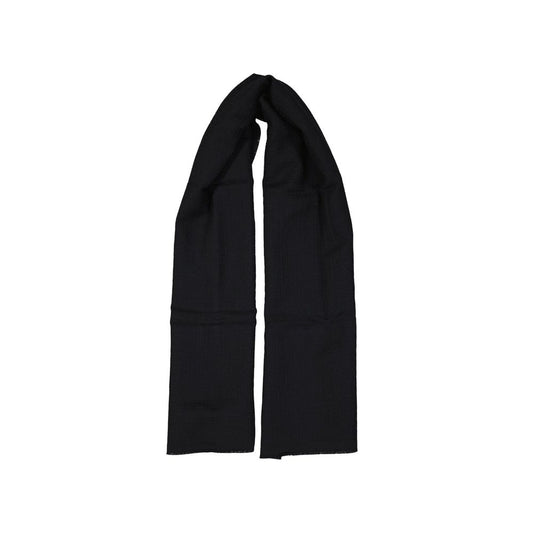 Black Virgin Wool Scarf