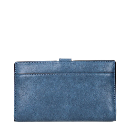Light Blue Leather Wallet