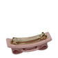 Pink Leather Hair Clip