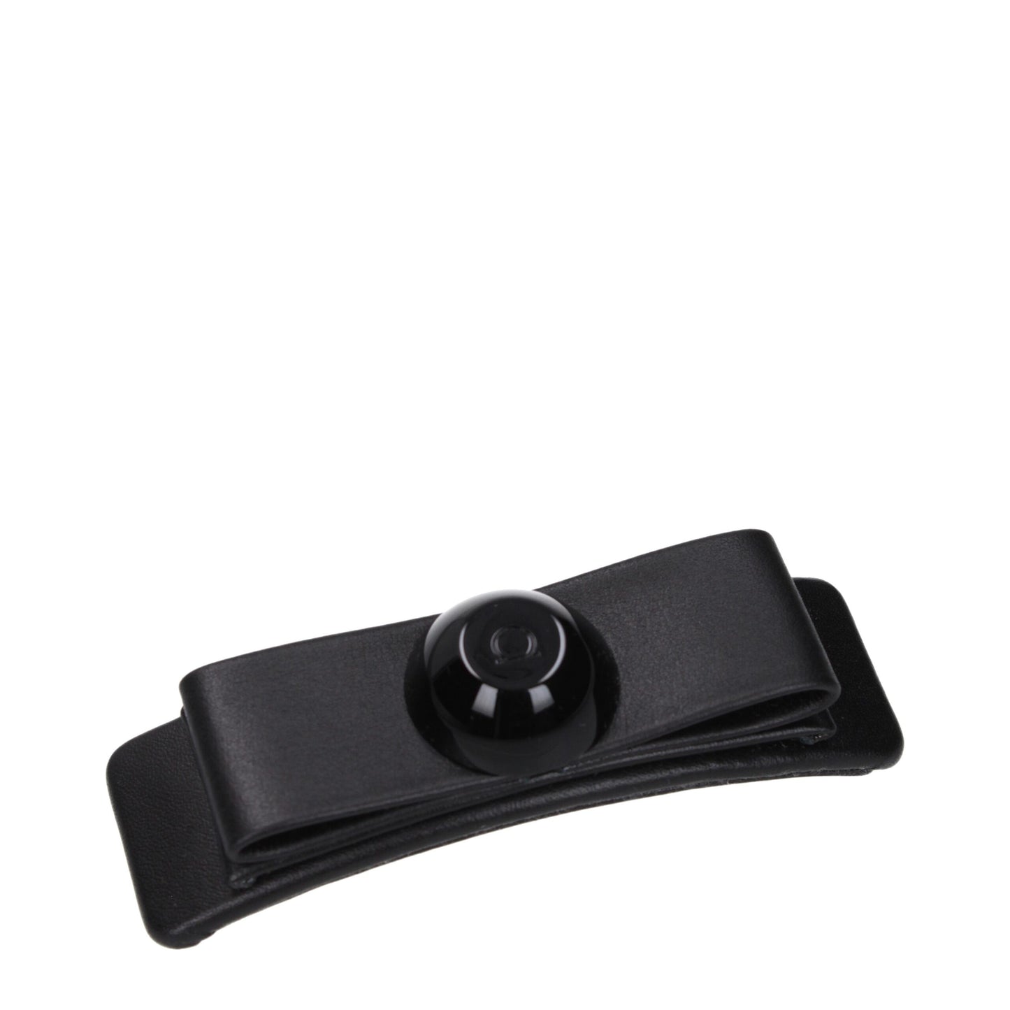 Black Leather Hair Clip