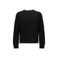 Black Cotton Sweatshirt