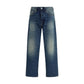 Blue Cotton Relaxed Fit Jeans